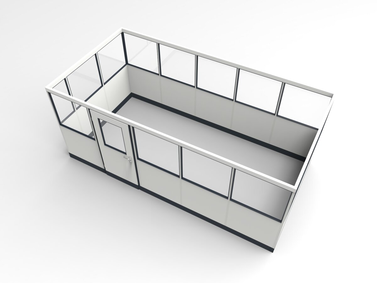 Wandanschluss für Stellwand 4-seitig 5,00 x 2,50 m System RS 45 von Becker Raumsysteme - Artikel SW4-5025