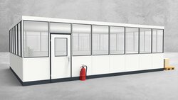 Hallenbüro 4-seitig 8,00 x 5,50 m 44 m² (HB4-8055)