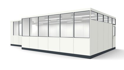 Lagerbüros aus vorgefertigten Bauteilen Lagerbüros zur Unterstützung den Überblick im Produktionsprozess zu behalten