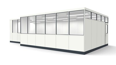 Lagerbüros aus vorgefertigten Bauteilen Lagerbüros zur Unterstützung den Überblick im Produktionsprozess zu behalten