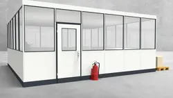 Hallenbüro 4-seitig 6,00 x 6,00 m 36 m² (HB4-6060)