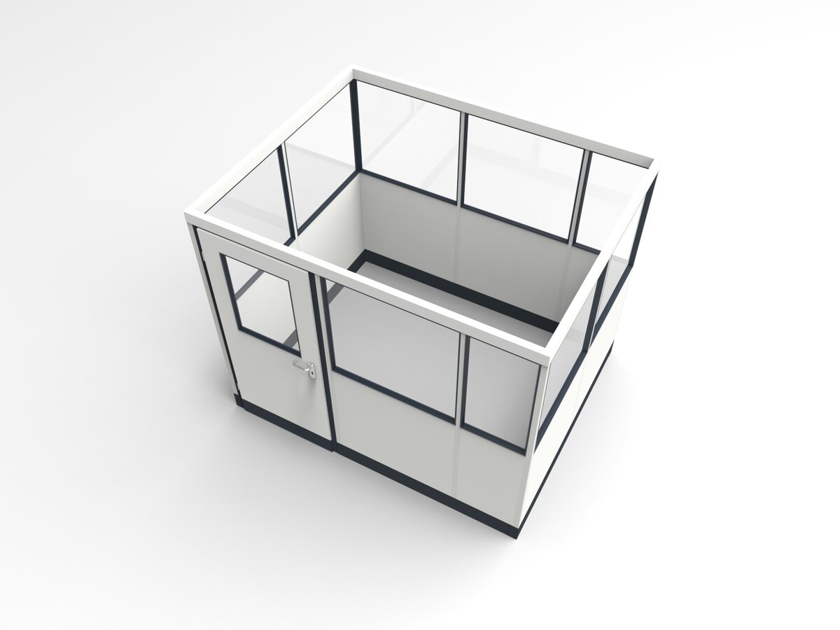 Wandanschluss für Stellwand 4-seitig 2,50 x 2,00 m System RS 45 von Becker Raumsysteme - Artikel SW4-2520