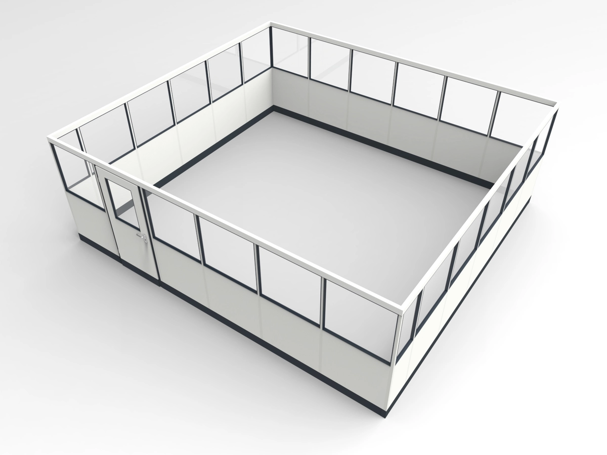 Wandanschluss für Stellwand 4-seitig 6,00 x 5,50 m System RS 45 von Becker Raumsysteme - Artikel SW4-6055