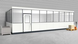 Hallenbüro 3-seitig 9,00 x 5,50 m 49,5 m² (HB3-9055)