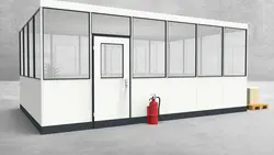 Hallenbüro 4-seitig 6,00 x 4,00 m 24 m² (HB4-6040)