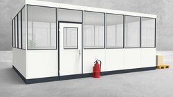 Hallenbüro 4-seitig 6,00 x 4,00 m 24 m² (HB4-6040)