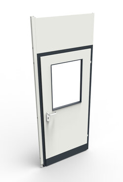 Türmittelsichtelement oberhalb geschlossen