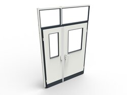 Türmittelsichtelement Doppeltür Raster 6