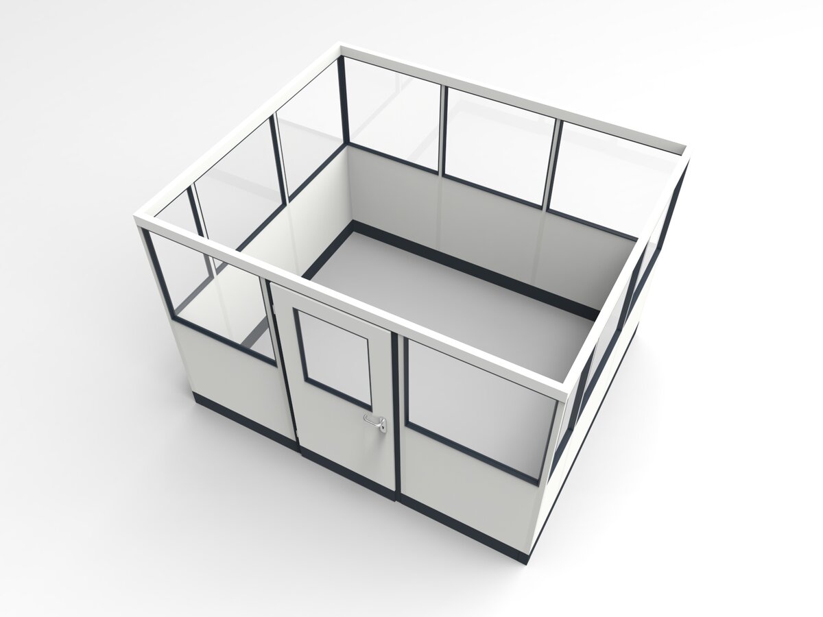 Aussenansicht für Stellwand 4-seitig 3,00 x 2,00 m System RS 45 von Becker Raumsysteme - Artikel SW4-3020