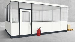 Hallenbüro 4-seitig 5,50 x 4,00 m 22 m² (HB4-5540)