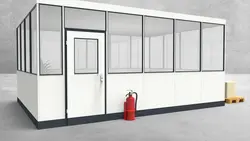 Hallenbüro 4-seitig 5,50 x 4,00 m 22 m² (HB4-5540)