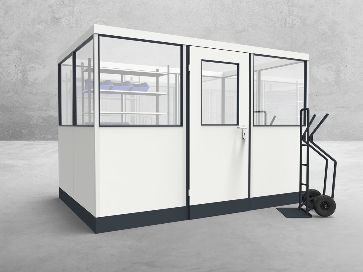 Wandanschluss für Stellwand 4-seitig 3,00 x 2,50 m System RS 45 von Becker Raumsysteme - Artikel SW4-3025