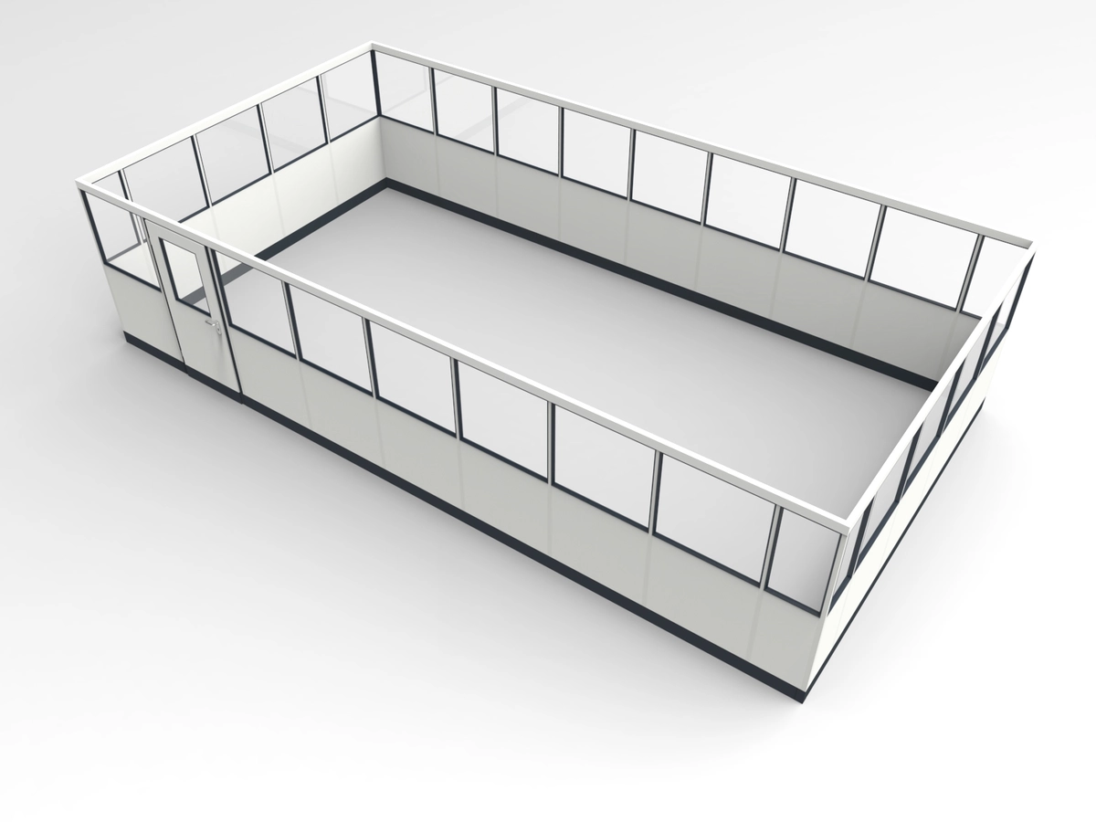 Wandanschluss für Stellwand 4-seitig 8,50 x 4,50 m System RS 45 von Becker Raumsysteme - Artikel SW4-8545