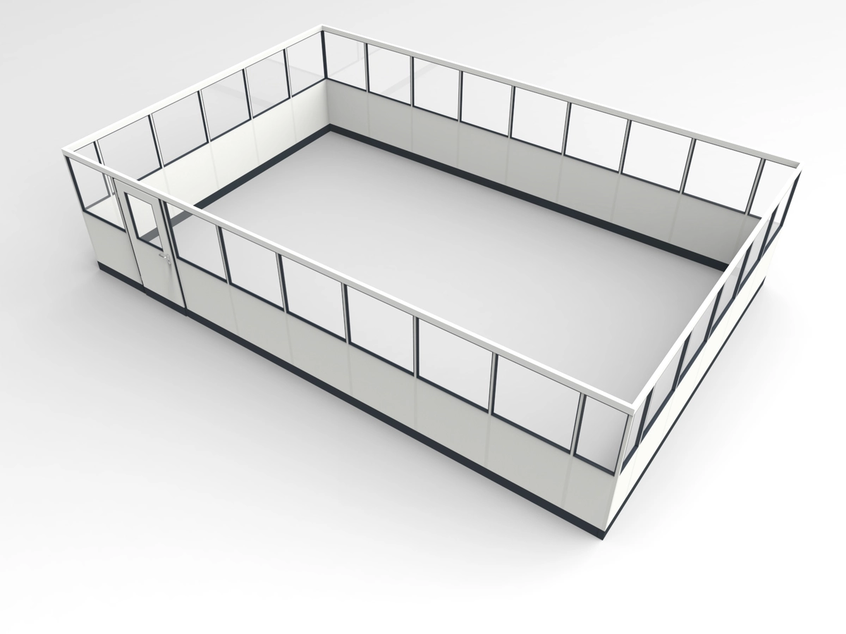 Wandanschluss für Stellwand 4-seitig 8,50 x 5,50 m System RS 45 von Becker Raumsysteme - Artikel SW4-8555