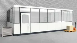 Hallenbüro 3-seitig 7,50 x 4,50 m 33,75 m² (HB3-7545)