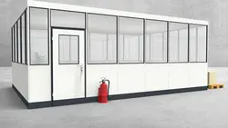 Hallenbüro 4-seitig 6,50 x 4,50 m 29,25 m² (HB4-6545)