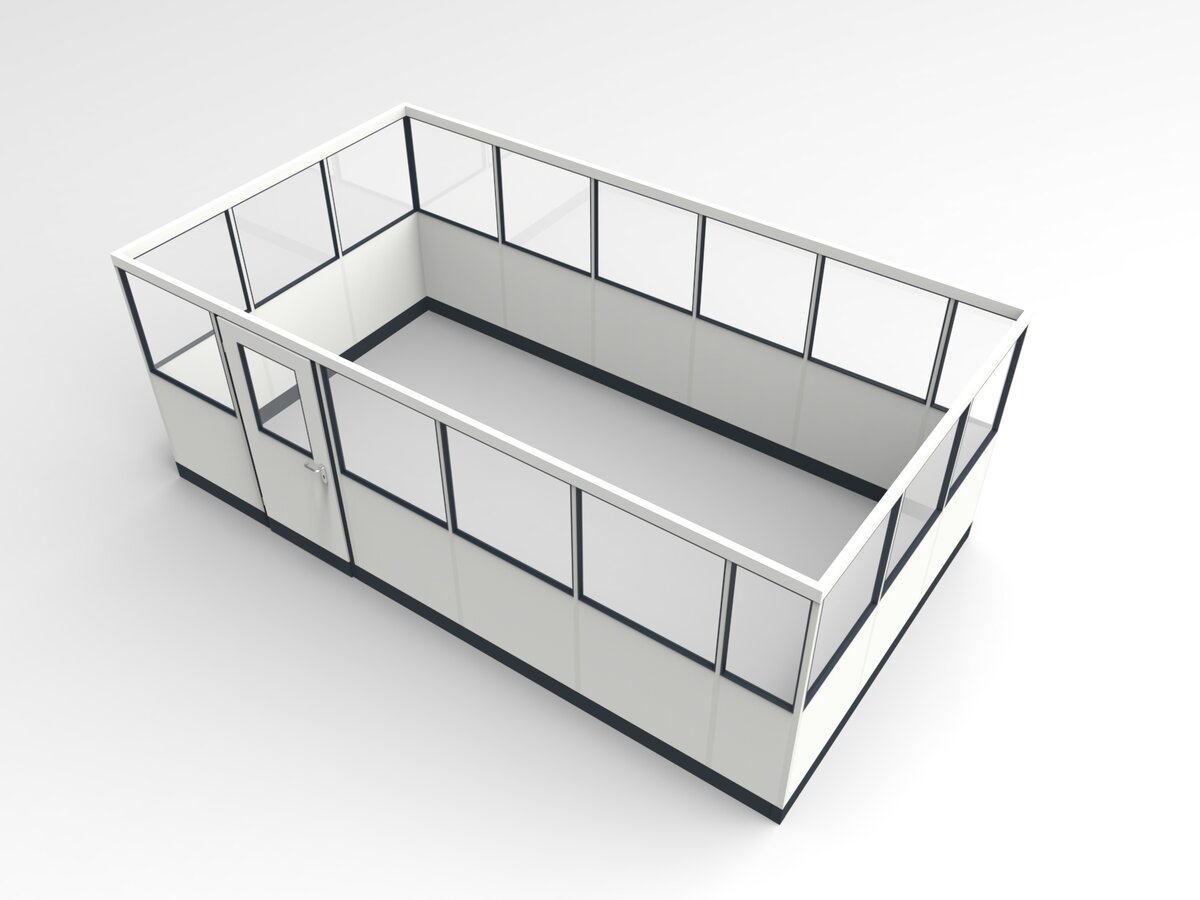 Deckenkonstruktion für Stellwand 4-seitig 6,50 x 6,00 m System RS 45 von Becker Raumsysteme - Artikel SW4-6560
