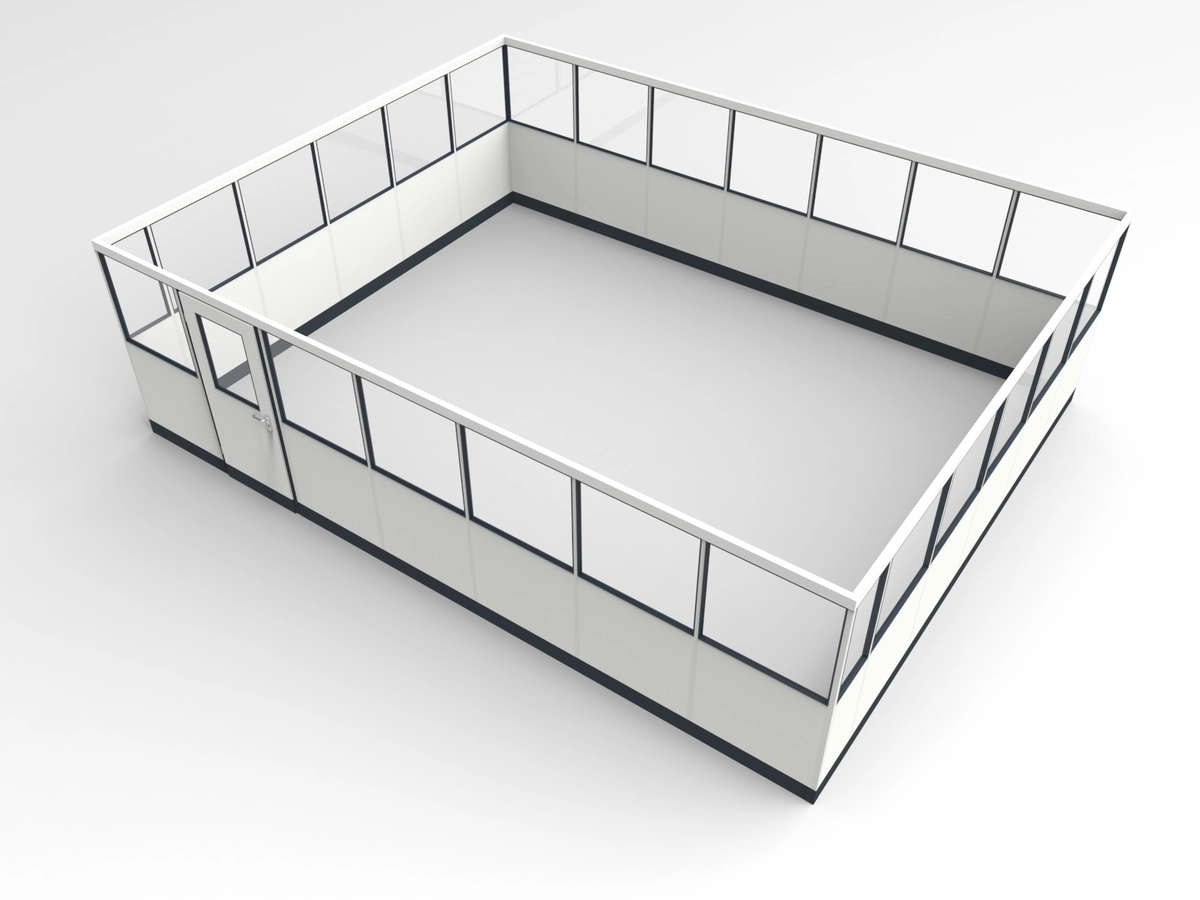 Wandanschluss für Stellwand 4-seitig 7,00 x 5,50 m System RS 45 von Becker Raumsysteme - Artikel SW4-7055