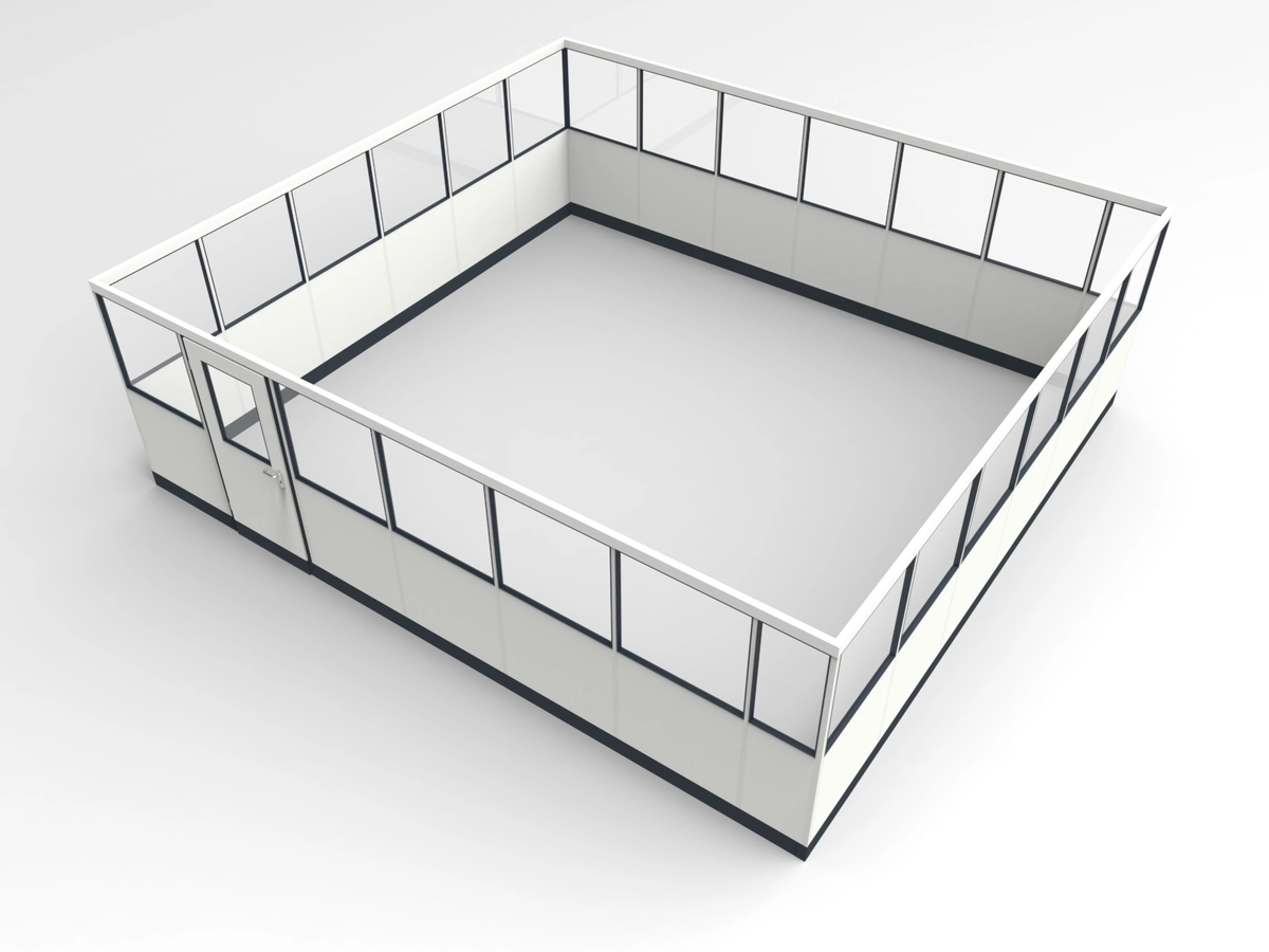 Wandanschluss für Stellwand 4-seitig 6,50 x 6,00 m System RS 45 von Becker Raumsysteme - Artikel SW4-6560