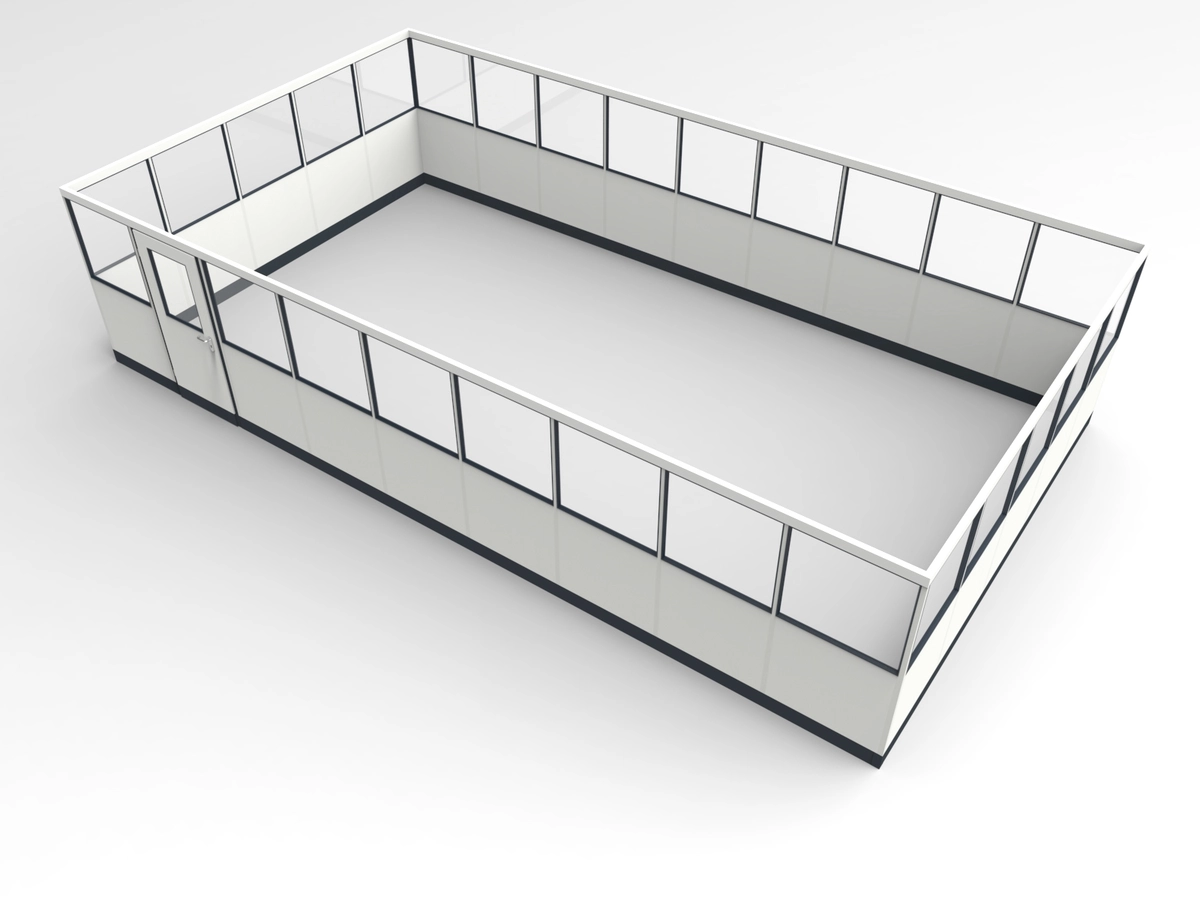 Wandanschluss für Stellwand 4-seitig 6,50 x 3,50 m System RS 45 von Becker Raumsysteme - Artikel SW4-6535