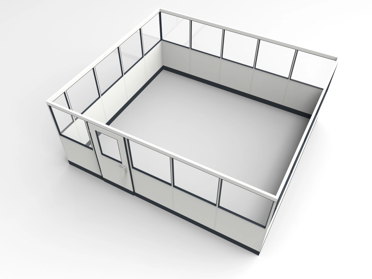 Wandanschluss für Stellwand 4-seitig 5,00 x 4,50 m System RS 45 von Becker Raumsysteme - Artikel SW4-5045