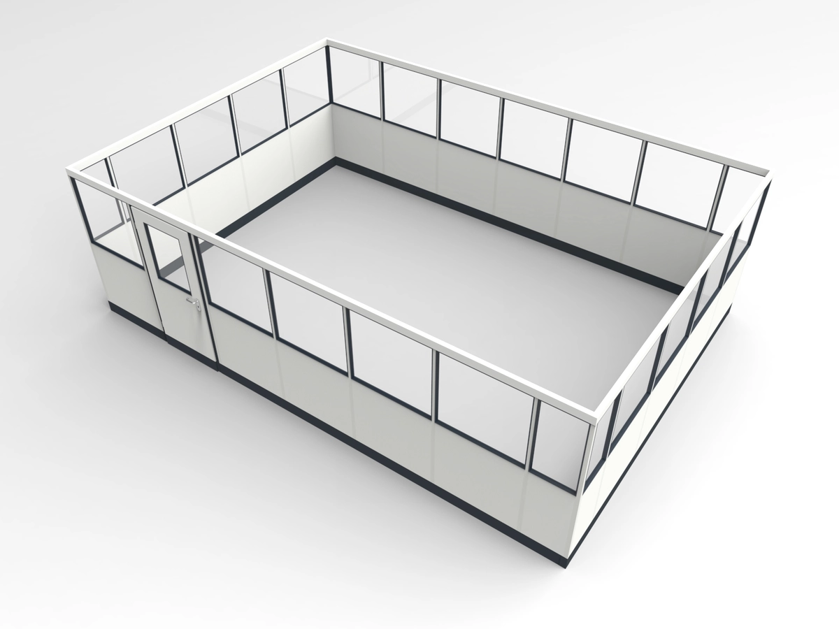 Wandanschluss für Stellwand 4-seitig 6,50 x 4,50 m System RS 45 von Becker Raumsysteme - Artikel SW4-6545