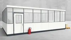 Hallenbüro 4-seitig 7,50 x 5,50 m 41,25 m² (HB4-7555)