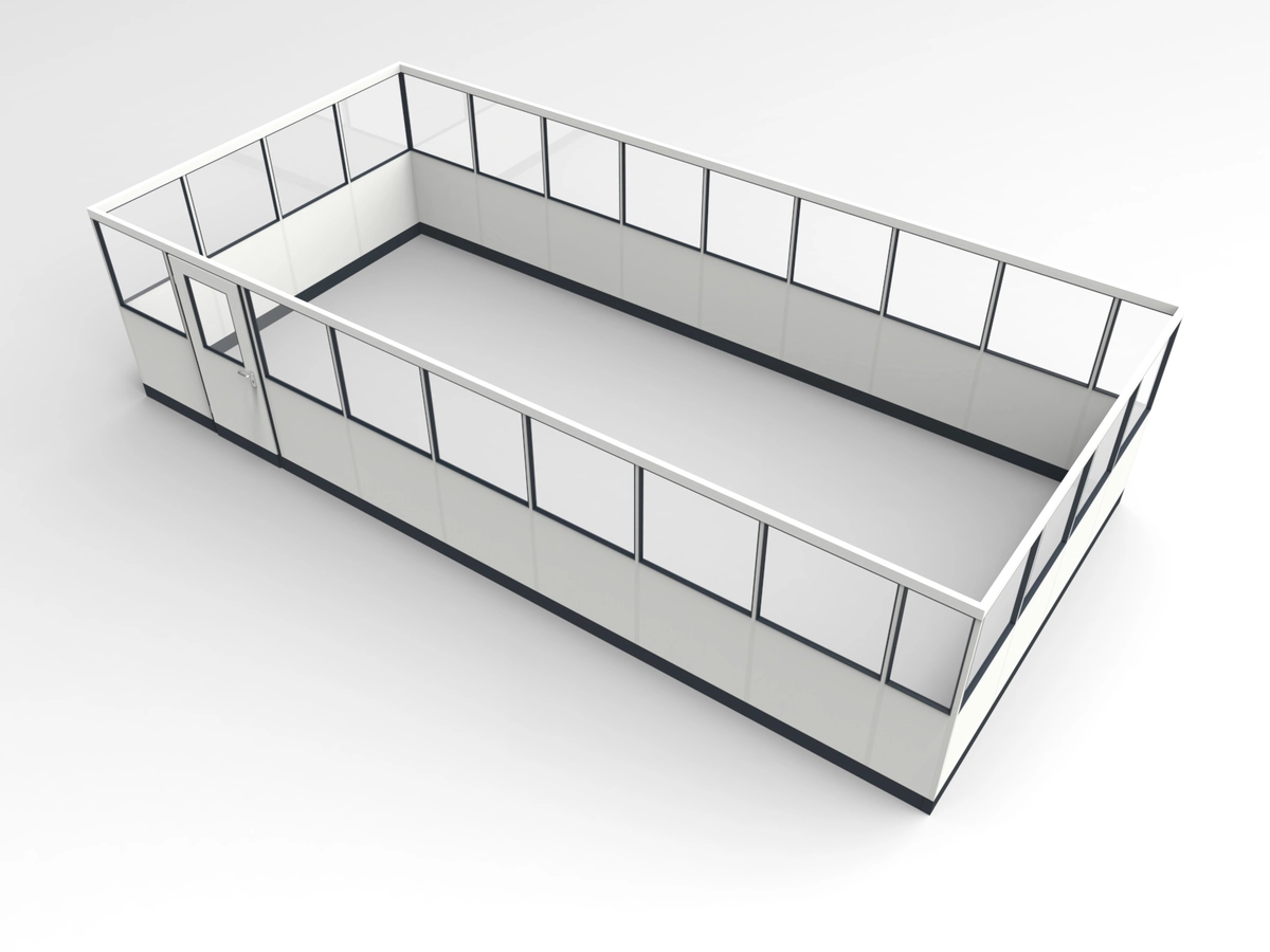 Wandanschluss für Stellwand 4-seitig 8,50 x 4,00 m System RS 45 von Becker Raumsysteme - Artikel SW4-8540