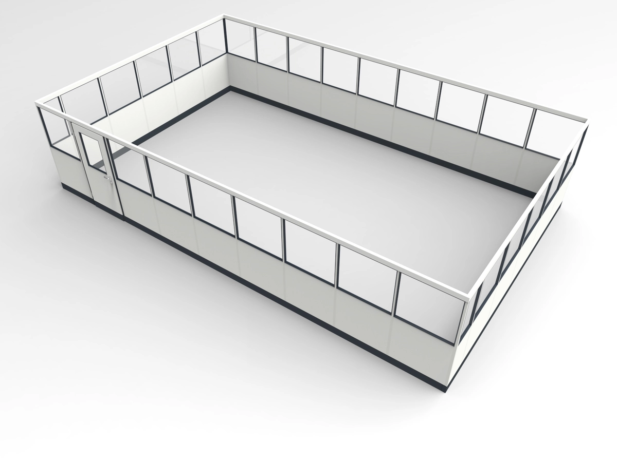 Wandanschluss für Stellwand 4-seitig 9,00 x 5,50 m System RS 45 von Becker Raumsysteme - Artikel SW4-9055