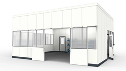 Messräume Hallenbüro für industriellen Anforderungen Messräume Hallenbüro aus vorgefertigten Bauteilen für Industrielösungen