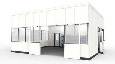 Messräume Hallenbüro für industriellen Anforderungen Messräume Hallenbüro aus vorgefertigten Bauteilen für Industrielösungen