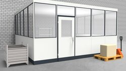 Hallenbüro 3-seitig 5,00 x 5,00 m 25 m² (HB3-5050)