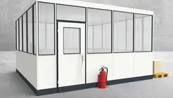 Hallenbüro 4-seitig 4,50 x 4,50 m 20,25 m² (HB4-4545)