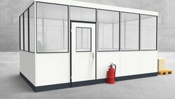 Hallenbüro 4-seitig 5,00 x 3,00 m 15 m² (HB4-5030)