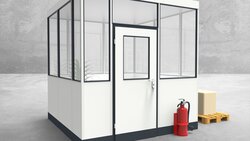 Hallenbüro 4-seitig 2,50 x 2,50 m 6,25 m² (HB4-2525)