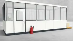 Hallenbüro 4-seitig 6,50 x 3,00 m 19,5 m² (HB4-6530)