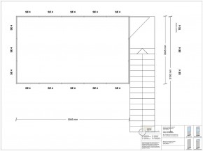 Hallenbüro als Doppelstock 4-seitig 5,00 x 3,00 m 15 m² (HD4-5030)