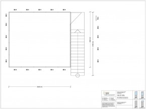 Hallenbüro als Doppelstock 4-seitig 5,00 x 4,50 m 22,5 m² (HD4-5045)