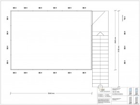 Hallenbüro als Doppelstock 4-seitig 5,50 x 4,00 m 22 m² (HD4-5540)