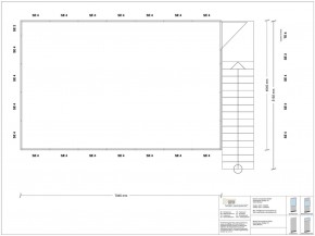 Hallenbüro als Doppelstock 4-seitig 7,00 x 4,50 m 31,5 m² (HD4-7045)