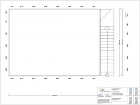 Hallenbüro als Doppelstock 4-seitig 7,50 x 5,50 m 41,25 m² (HD4-7555)